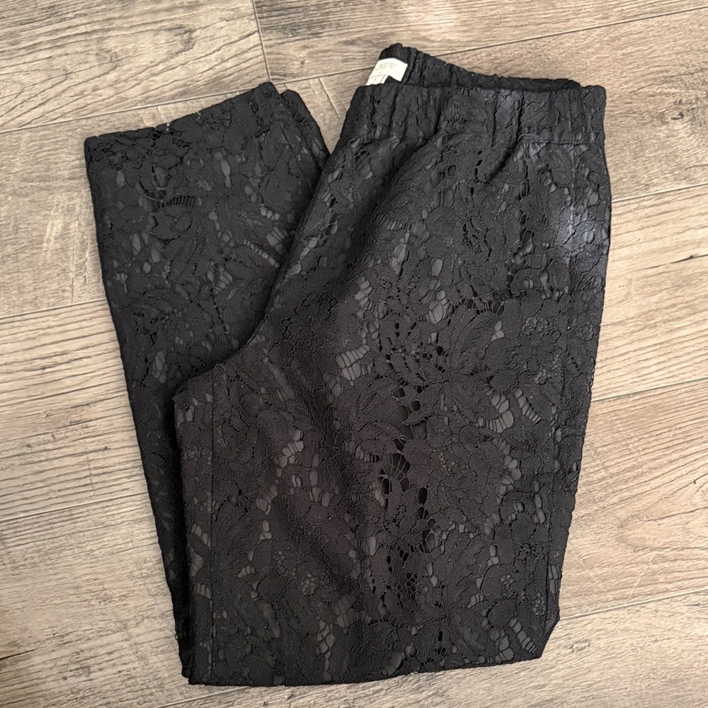 J. Crew Factory Women's Black Lace Jamie Pants